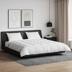 Dekbed Set met kussen 3 pcs Wit Donsveertjes>vidaXL Outlet