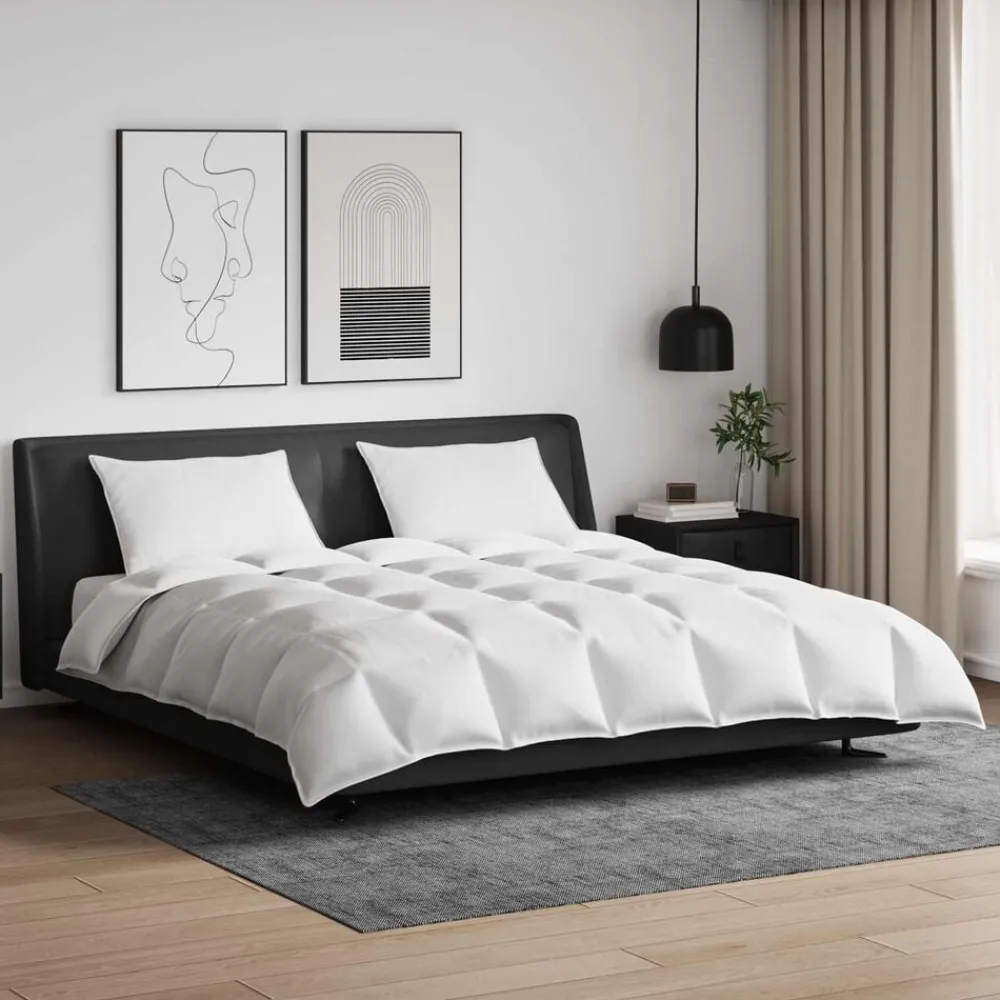 Dekbed Set met kussen 3 pcs Wit Donsveertjes>vidaXL Online