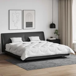 Dekbed Set met kussen 3 pcs Wit Microfiber en Dons Feather>vidaXL Sale