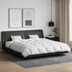 Dekbed Set met kussen 3 pcs Wit Donsveertjes>vidaXL Hot