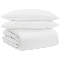 Dekbed Set met kussen 3 pcs Wit Donsveertjes>vidaXL Discount