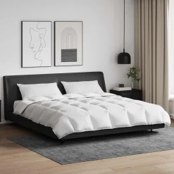 Dekbed Set met kussen 3 pcs Wit Donsveertjes>vidaXL Discount