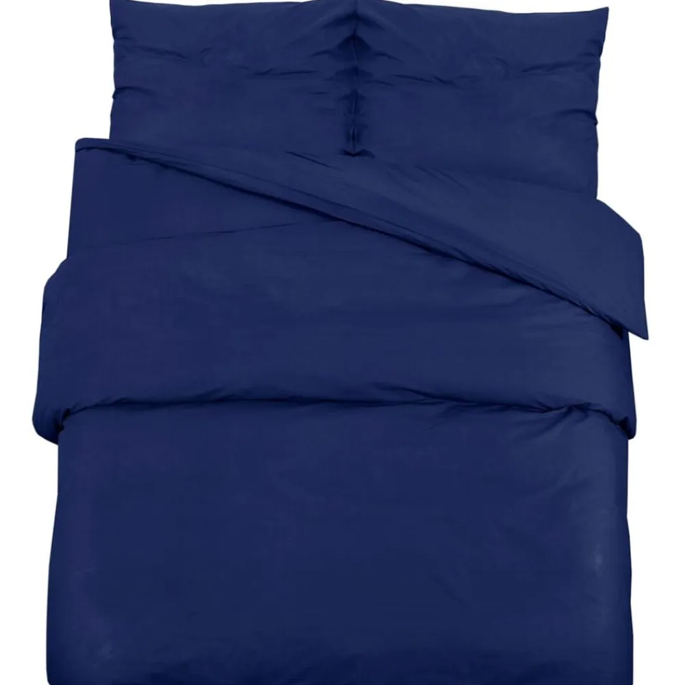 Dekbedovertrekset 140x200 cm microvezel marine>vidaXL Sale