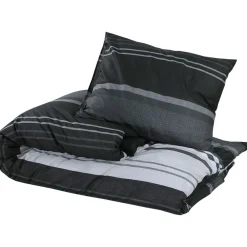 Dekbedovertrekset 140x200 cm katoen zwart en wit><noscript><img width=