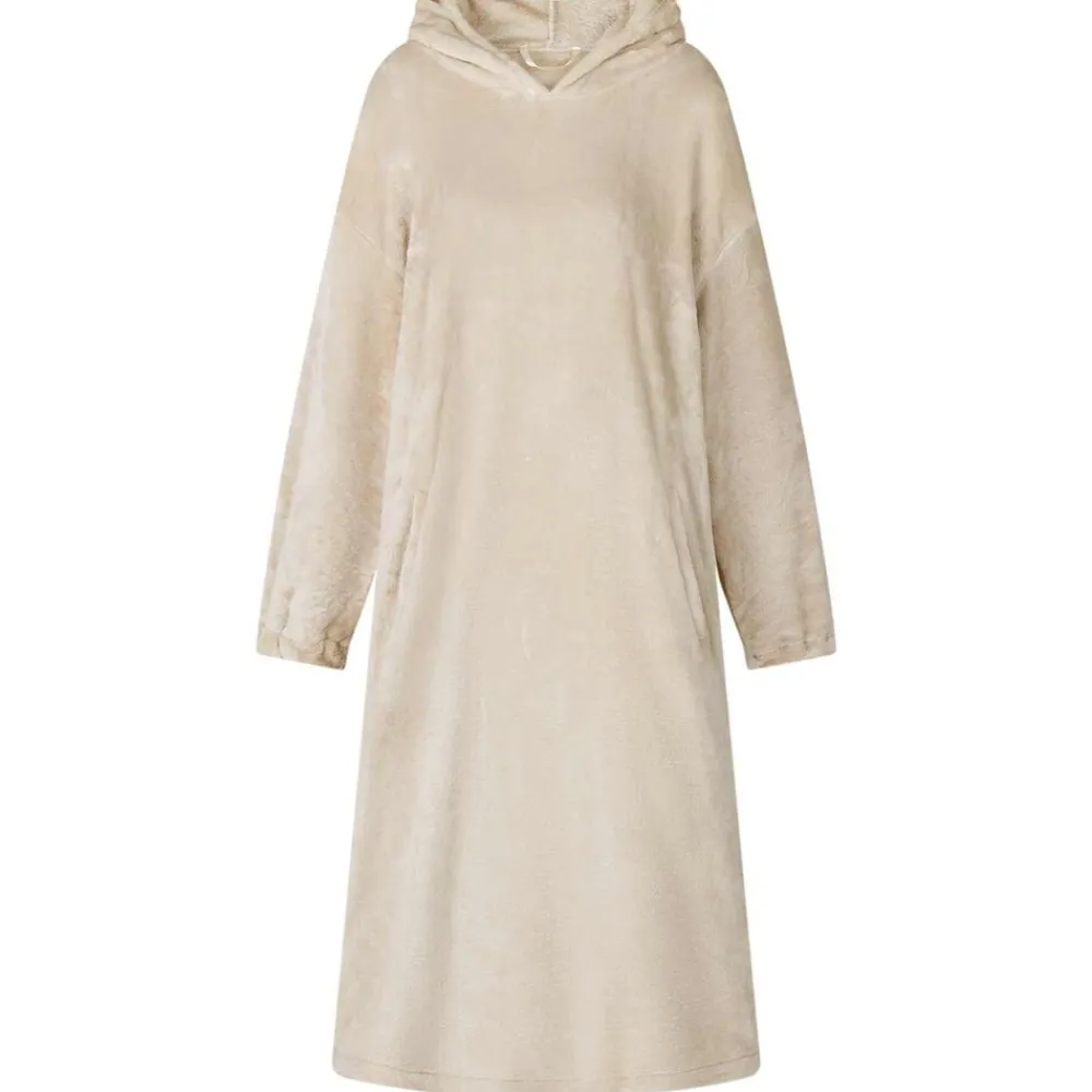 Kleding & Accessoires*vidaXL Deken hoodie s Flanel Beige