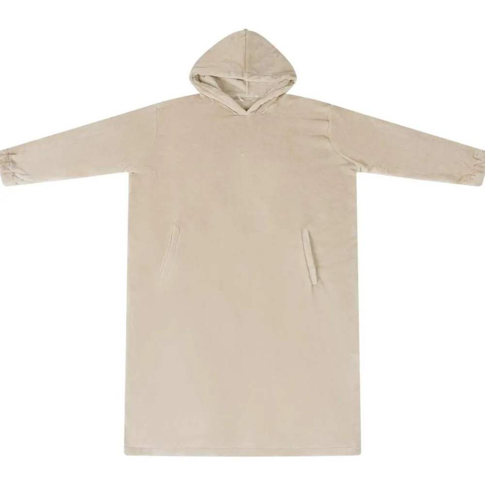 Kleding & Accessoires*vidaXL Deken hoodie s Flanel Beige