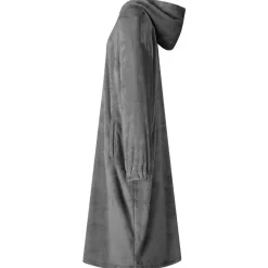 Kleding & Accessoires*vidaXL Deken hoodie s Flanel Donkergrijs