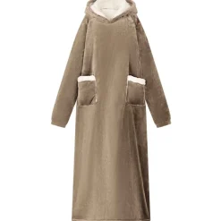 Kleding & Accessoires*vidaXL Deken hoodie M Fleece en Flanel Kameel