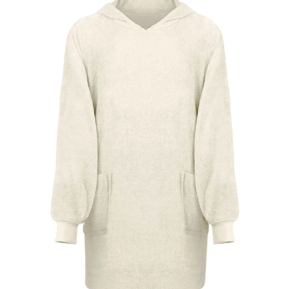 Deken hoodie KINN Crème L Katoen>vidaXL Hot
