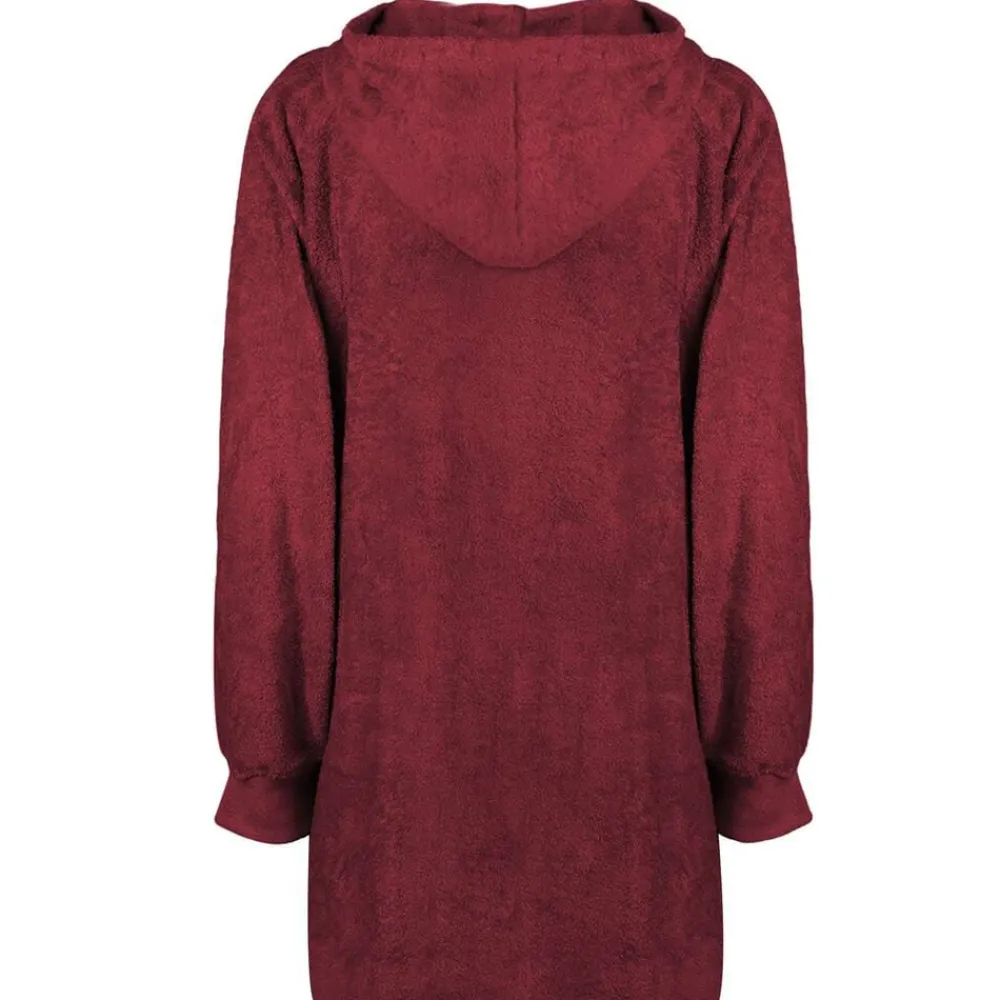 Deken hoodie KINN Rood L Katoen>vidaXL Hot