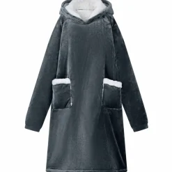 Kleding & Accessoires*vidaXL Deken hoodie M Fleece en Flanel Marineblauw
