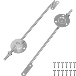 Deksel ondersteunend scharnier 2 pcs Zilver 194 x 36 x 18 mm>vidaXL