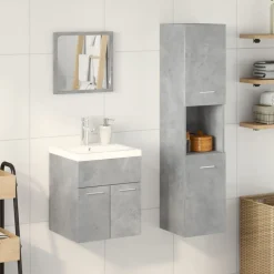 3-delige Badkamermeubelset bewerkt hout><noscript><img width=
