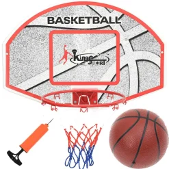 Sport & Spel*vidaXL 5-delige Basketbalset wandmontage 66x44,5 cm