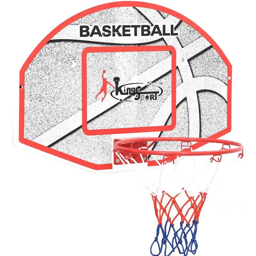 Sport & Spel*vidaXL 5-delige Basketbalset wandmontage 66x44,5 cm