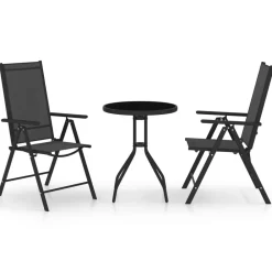 3-delige Bistroset aluminium en textileen>vidaXL Discount