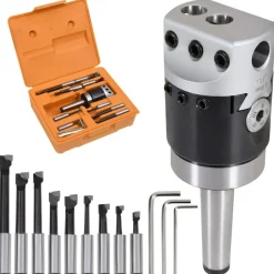 15-delige Boorgereedschapsset met MT2-F1-12 boorkop 50 mm>vidaXL Clearance