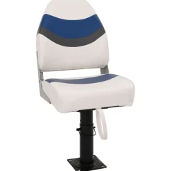 Voertuigen*vidaXL 2-delige Bootstoelenset met hoge rugleuning inklapbaar Wit en blauw