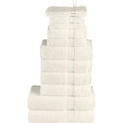 Linnengoed*vidaXL 12-delige Handdoekenset SOLUND 600 g/m² crèmekleurig Crème