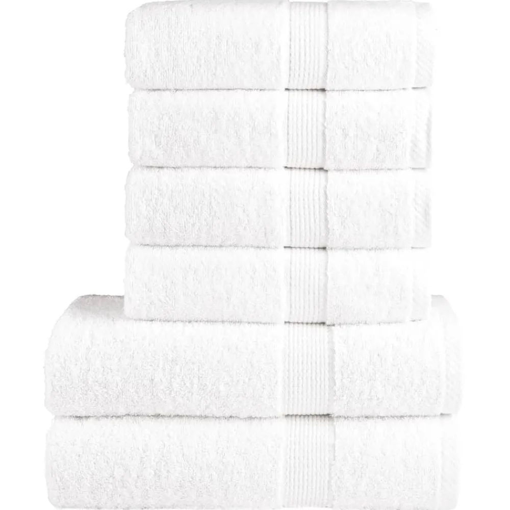 6-delige Handdoekenset SOLUND 600 g/m²>vidaXL New