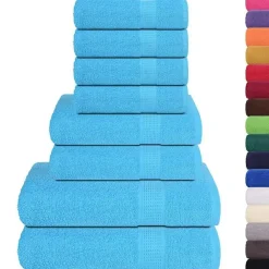 8-delige Handdoekenset FROGN 360 g/m²>vidaXL New