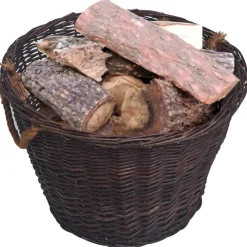 Houtkachel- & Haardaccessoires*vidaXL 3-delige Houtmandenset stapelbaar wilgenhout donkerbruin