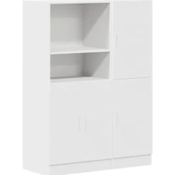 Boekenkasten & Wandplanken*vidaXL 2-delige Keukenkastenset bewerkt hout Wit