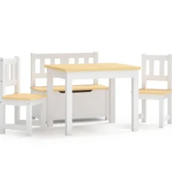 4-delige Kindertafel- en stoelenset MDF>vidaXL Clearance