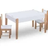 3-delige Kindertafel- en stoelenset krijtbord zwart en wit>vidaXL Best