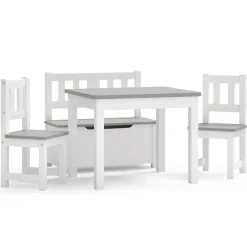 3-delige Kindertafel- en stoelenset MDF>vidaXL