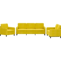 3-delige Loungeset fluweel>vidaXL Clearance