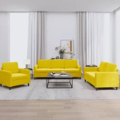 3-delige Loungeset fluweel>vidaXL Clearance