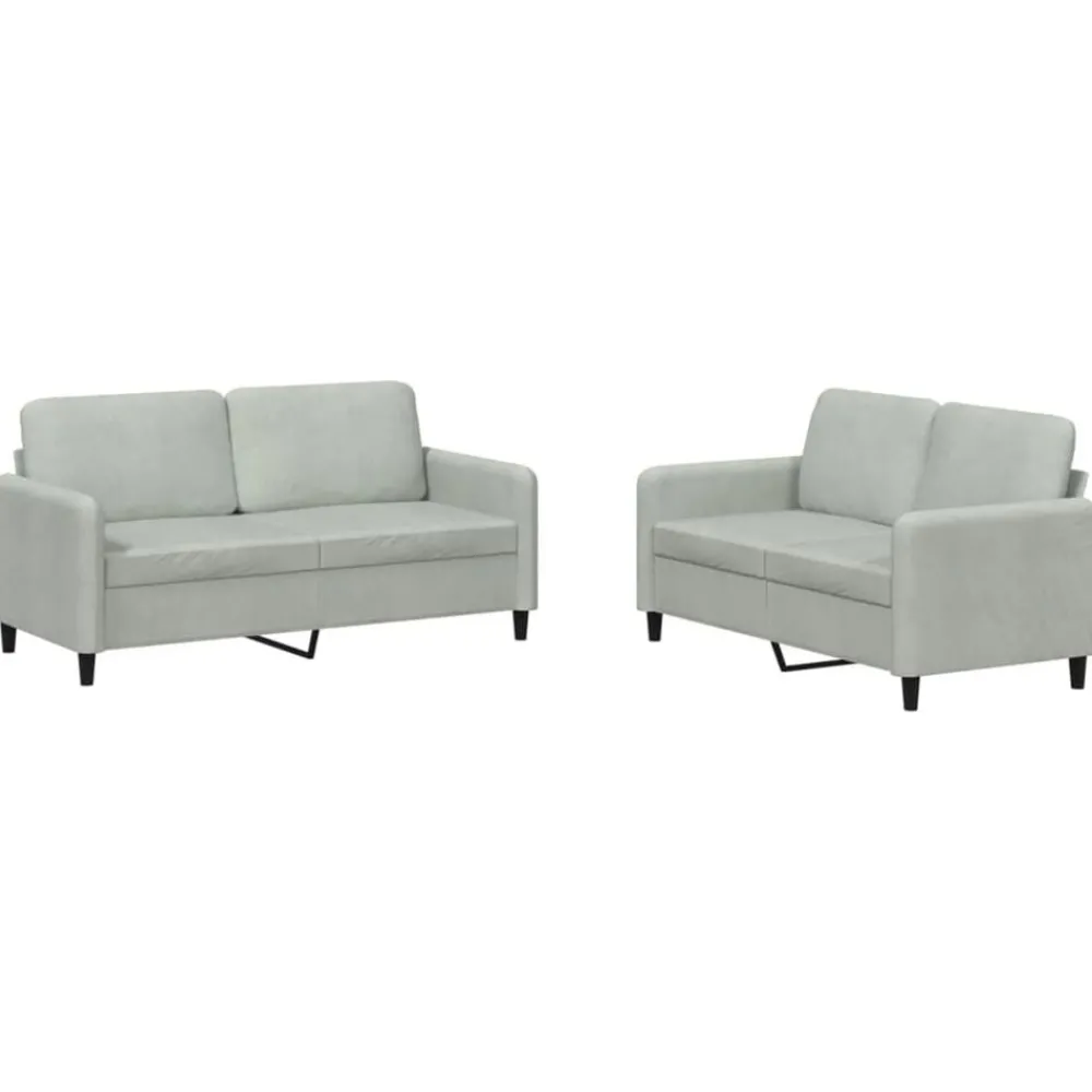 2-delige Loungeset fluweel>vidaXL Clearance