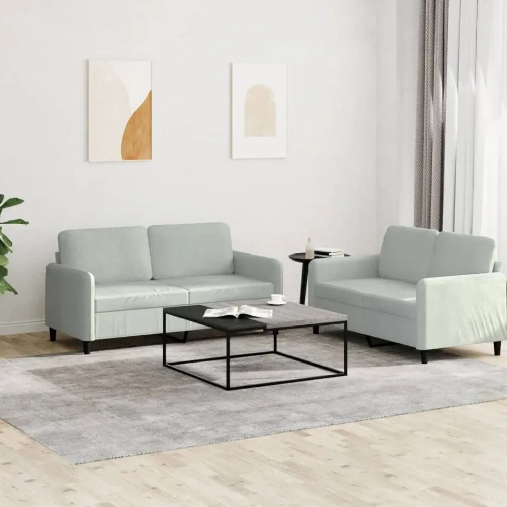 2-delige Loungeset fluweel>vidaXL Clearance