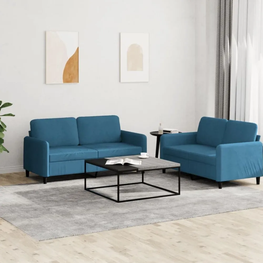 2-delige Loungeset fluweel>vidaXL Online