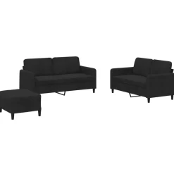 3-delige Loungeset fluweel>vidaXL New
