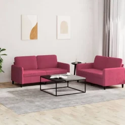 2-delige Loungeset fluweel>vidaXL New