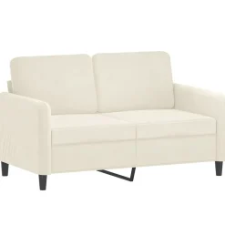Banken*vidaXL 3-delige Loungeset fluweel crèmekleurig
