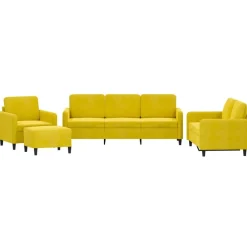 4-delige Loungeset fluweel>vidaXL Clearance