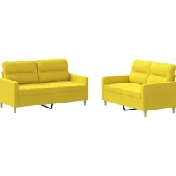 2-delige Loungeset met kussens stof>vidaXL Outlet