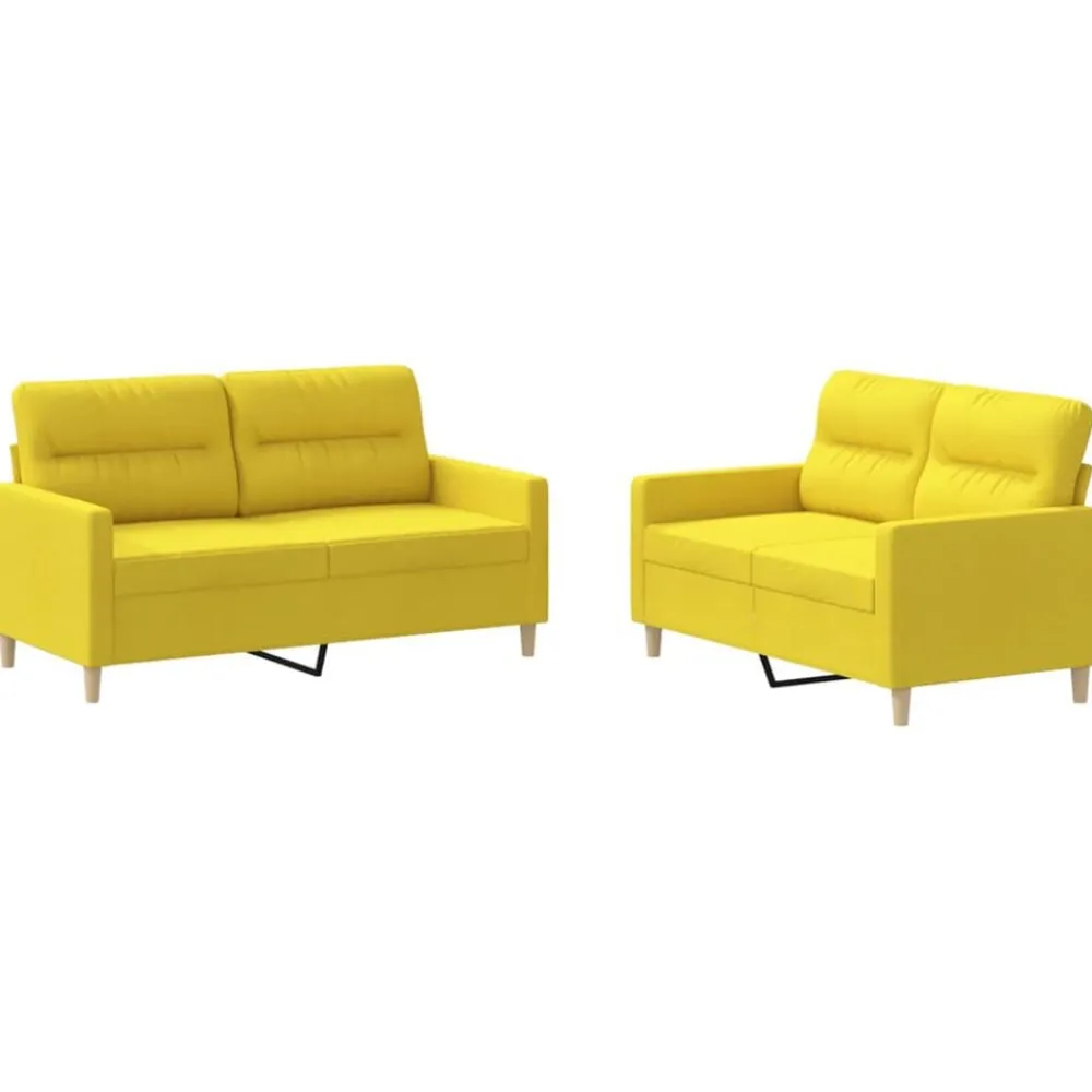 2-delige Loungeset met kussens stof>vidaXL Outlet