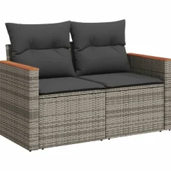 6-delige Loungeset met kussens poly rattan><noscript><img width=