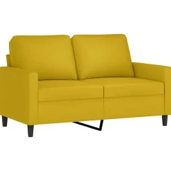 Banken*vidaXL 3-delige Loungeset met kussens fluweel geel