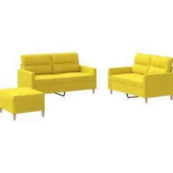 3-delige Loungeset met kussens stof>vidaXL Best