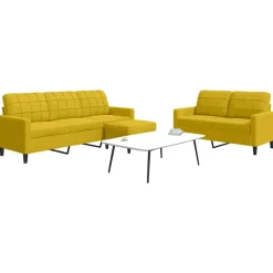 3-delige Loungeset met kussens fluweel>vidaXL Sale
