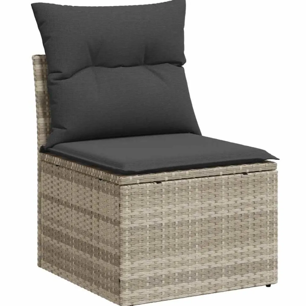 6-delige Loungeset met kussens poly rattan>vidaXL Best