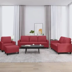 4-delige Loungeset met kussens fluweel>vidaXL Hot