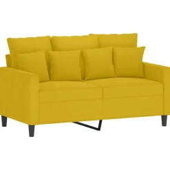 Banken*vidaXL 3-delige Loungeset met kussens fluweel Geel