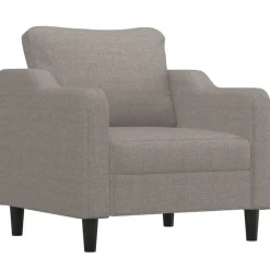 Banken*vidaXL 3-delige Loungeset met kussens stof Taupe