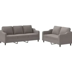 2-delige Loungeset met kussens stof>vidaXL Outlet
